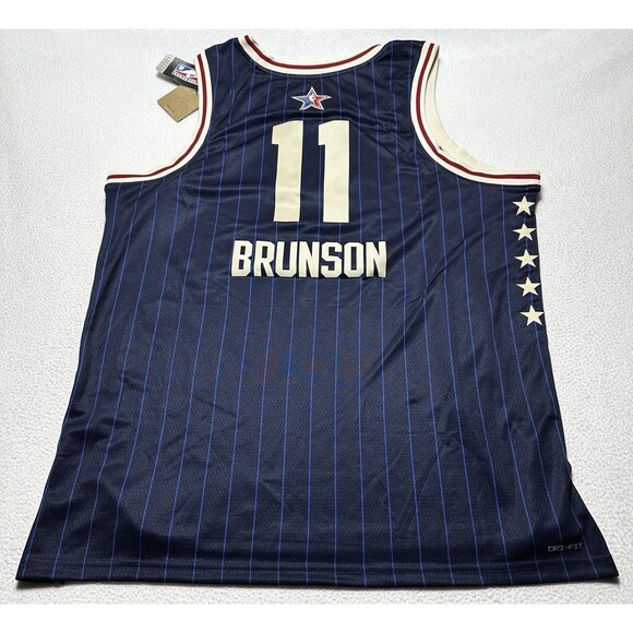 New York Knicks Jalen Brunson Jordan 2024 NBA All-Star Game Jersey 11 XXL 2XL 56 - Picture 1 of 12